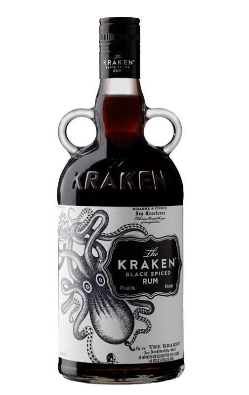 Imagen de la botella de Ron especiado Kraken