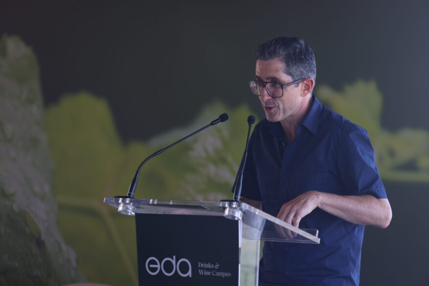 Joxe Mari Aizega, director general del BCC, en el IV Encuentro de Jóvenes Talentos del Vino celebrado en Labastida