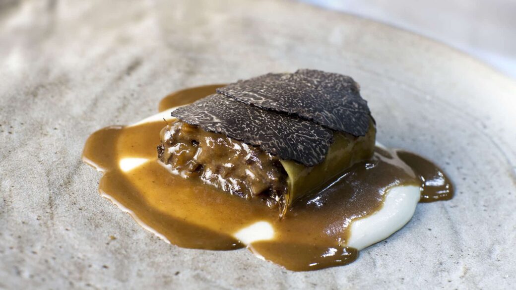 Canelón del Restaurante Trasiego