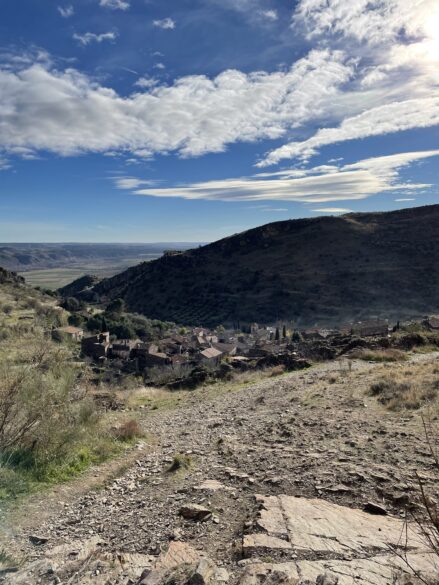 Vista de Patones de Arriba desde un alto