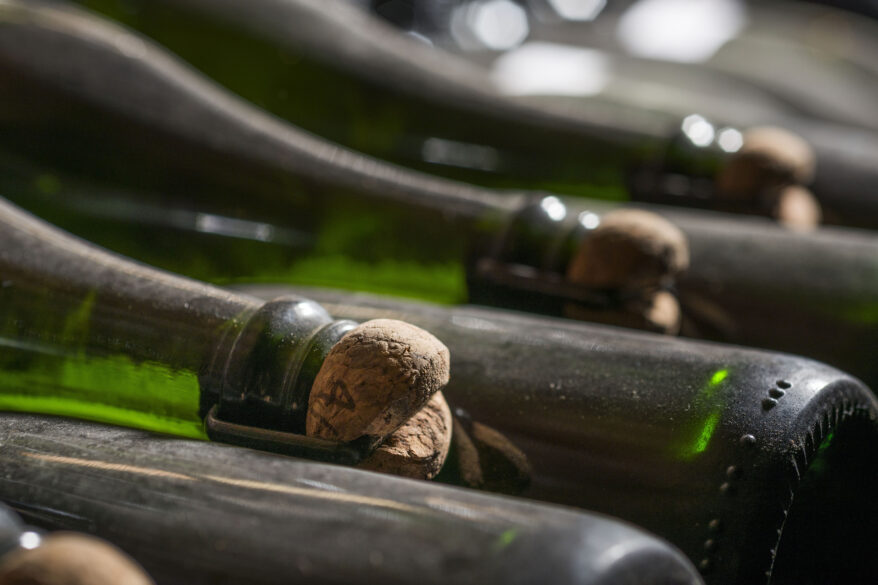 Botellas de algunos de los espumosos de Corpinnat de Gramona.