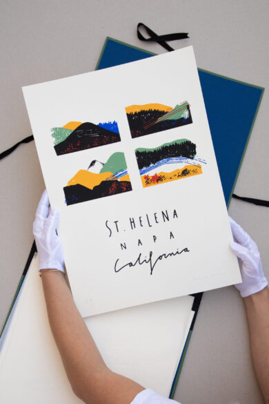 Ilustración realizada para Hlers Estate, en Napa Valley (California)