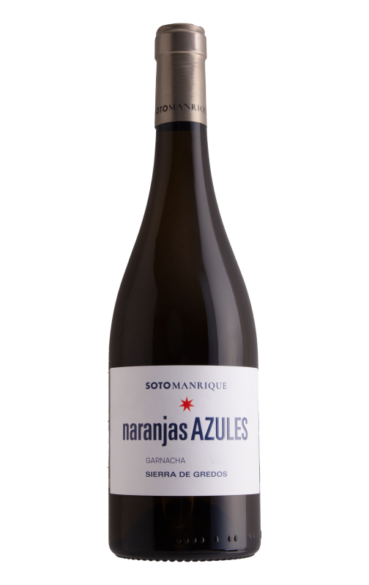 Botella del vino Naranjas Azules de la bodega Soto Manrique