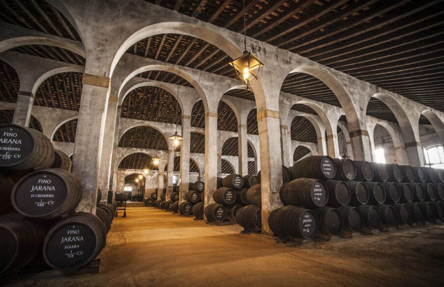 Interior de Bodegas Lustau.