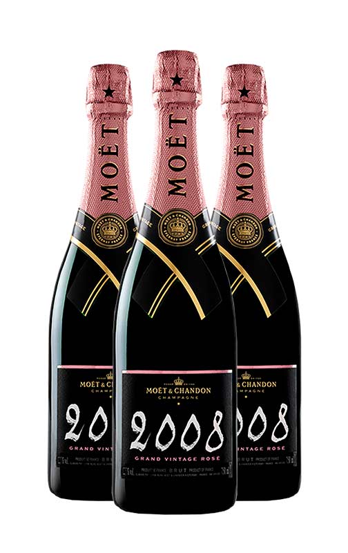 Moët & Chandon Grand Vintage Rosé 2008 (x3) | Comprar por 173.7