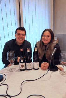 Josu Amatria y Raquel Elizalde en Sala de Cata