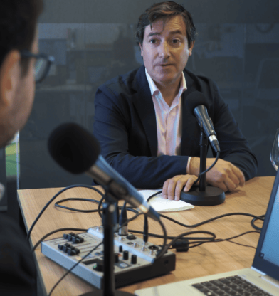 Gabriel Raya (Bodegas Barrero) en Sala de Cata