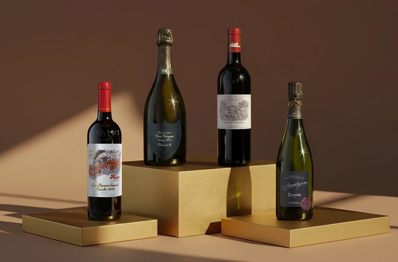 Botellas de vinos de El Club de los 100