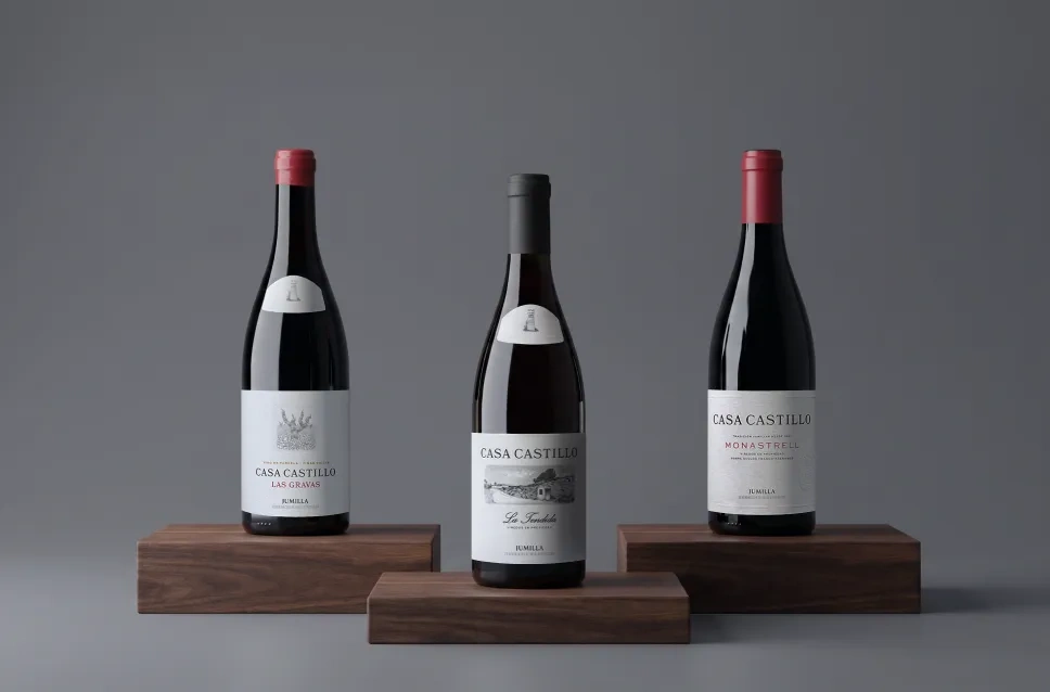 Botellas de vino de la bodega Casa Castillo