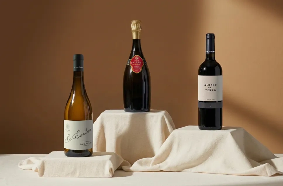 Botellas de vino para maridar con cerdo ibérico