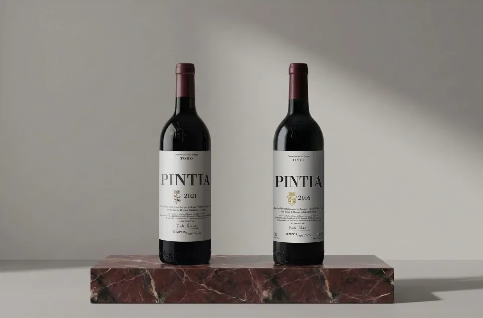 Botellas de vino de Bodegas y Viñedos Pintia