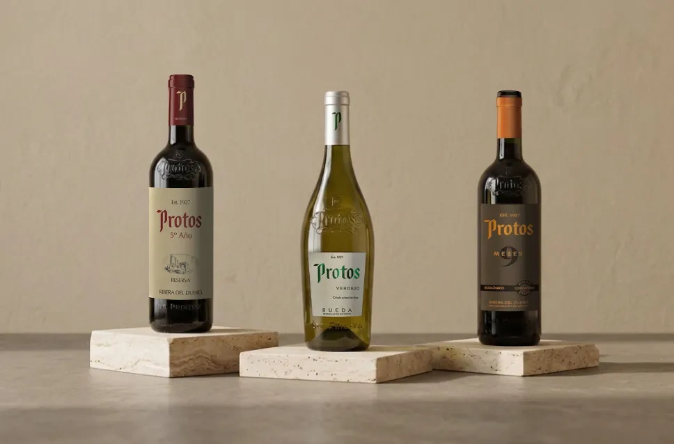 Botellas de vino de Bodegas Protos