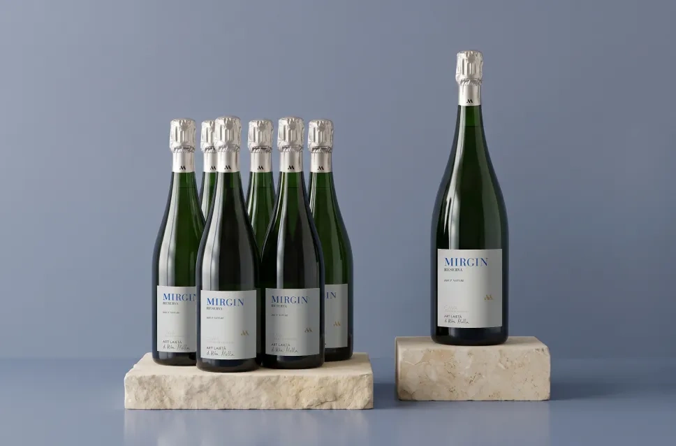 Botellas de cava Art Laietà Mirgin Reserva