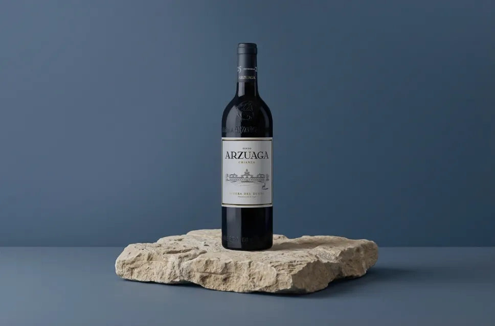 Botella de vino Arzuaga Crianza 2023