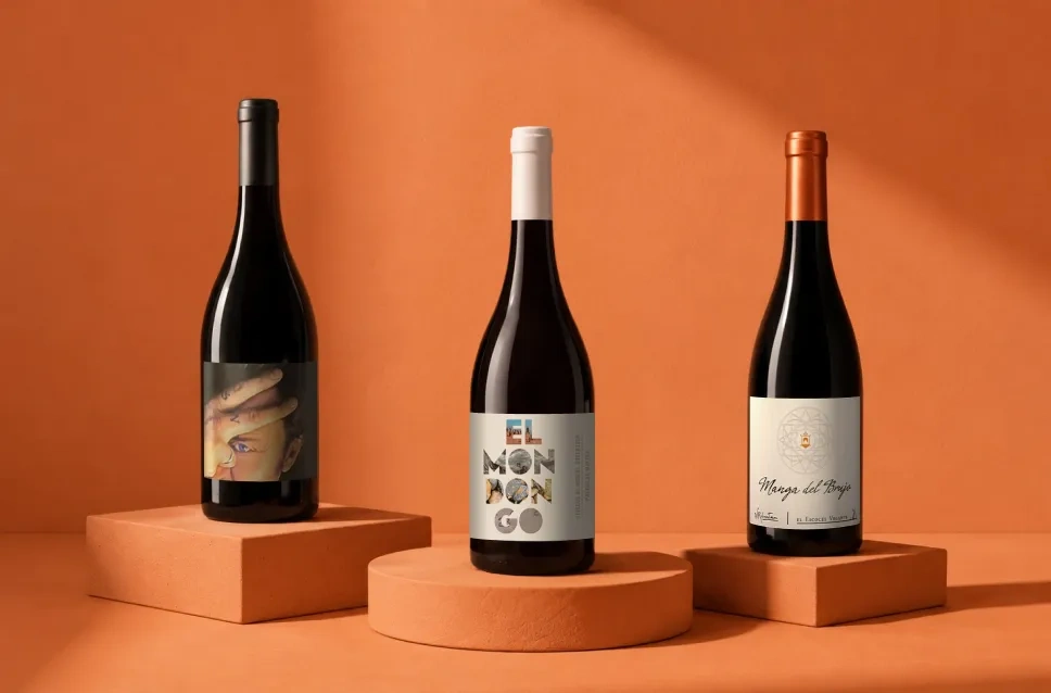 Botellas de vino de la bodega El Escocés Volante
