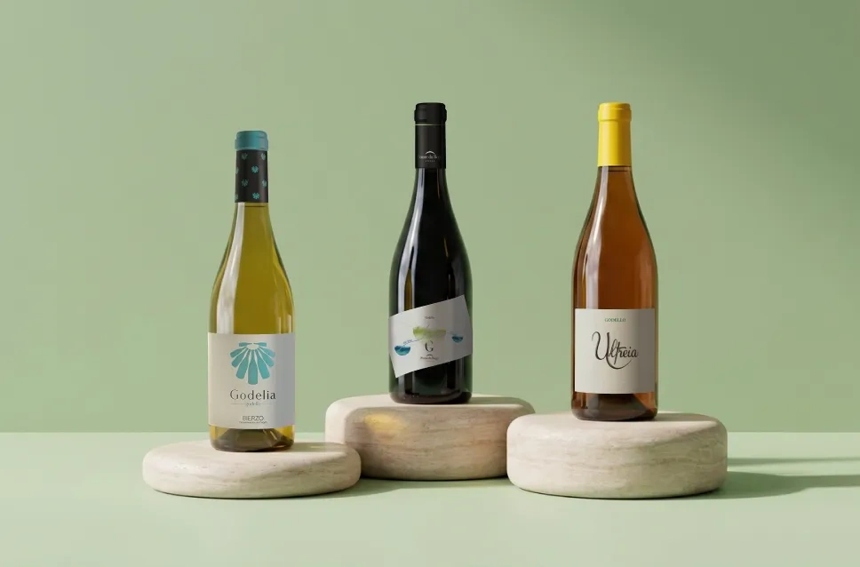 Botellas de vino godello con descuento