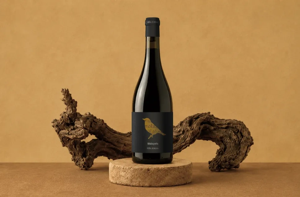 Botella de vino de Viña Zorzal Malayeto 2024