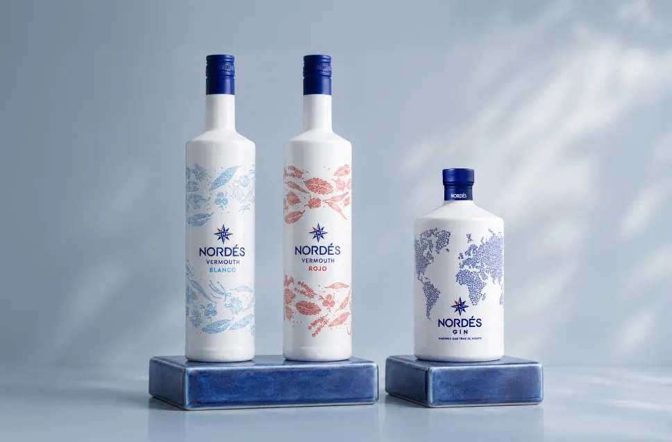 Botellas de la destilería Nordés Gin