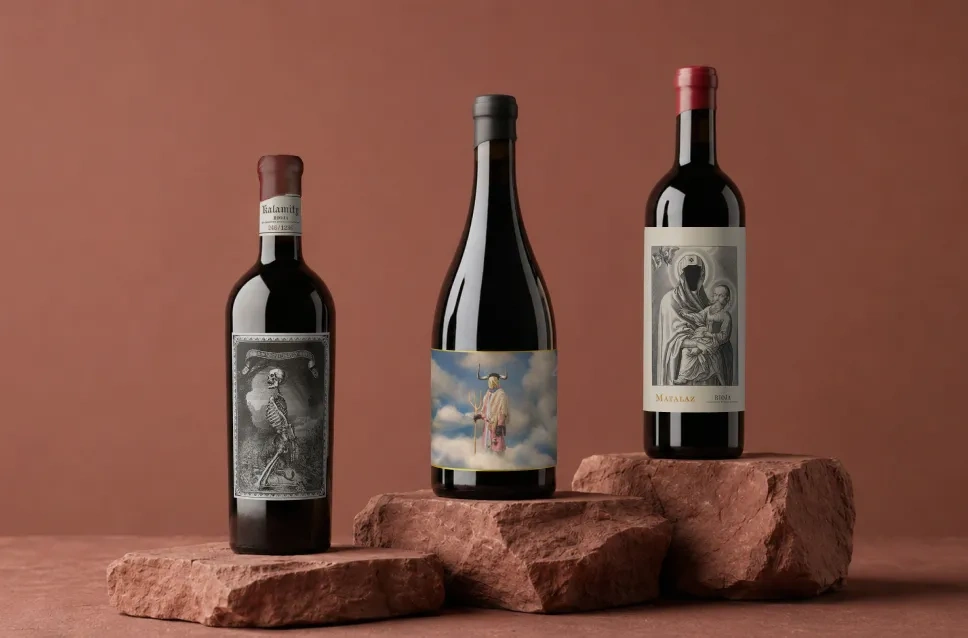 Botellas de vino de la bodega Oxer Wines