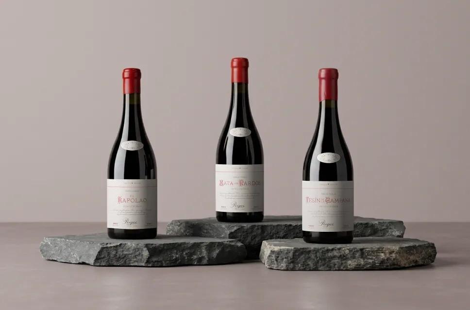 Botellas de vino de la bodega Peique
