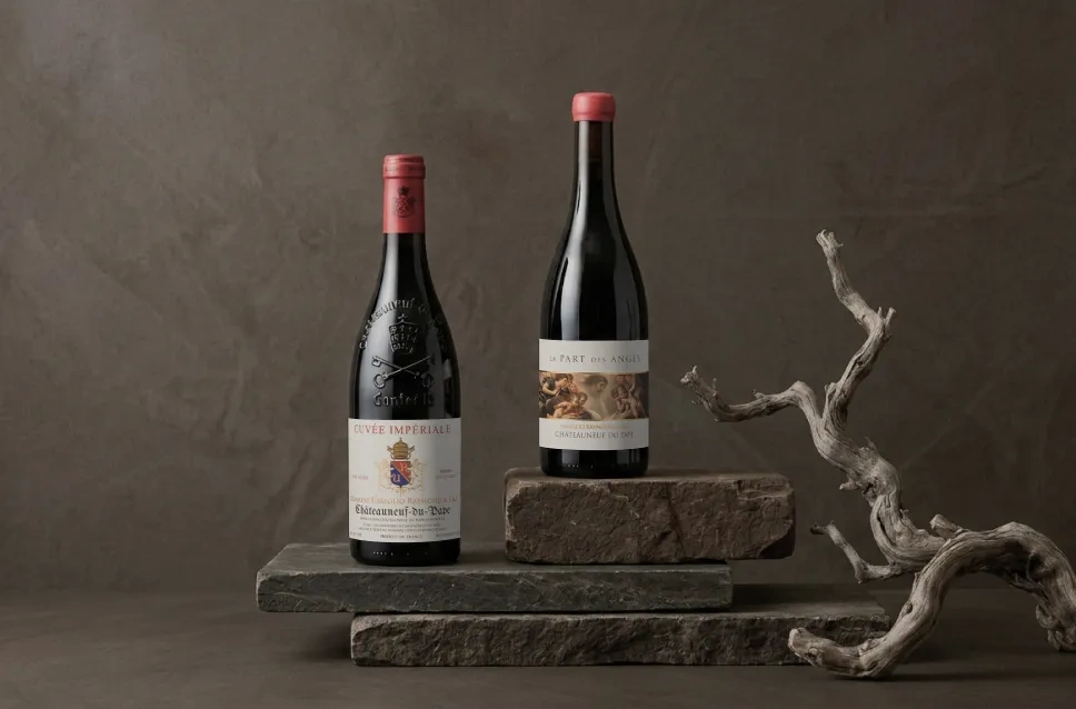 Botellas de vino de la bodega Raymond Usseglio