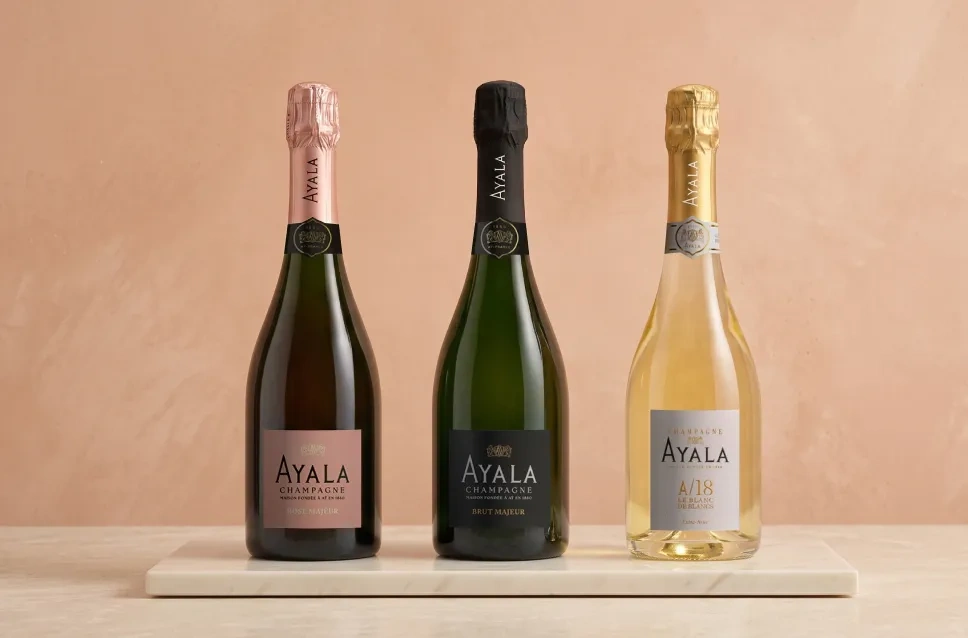 Botellas de champagne de Maison Ayala