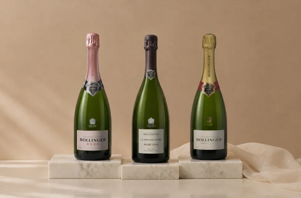 Botellas de champagne Maison Bollinger