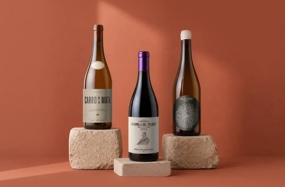 Botellas de vino de la bodega Casa Balaguer