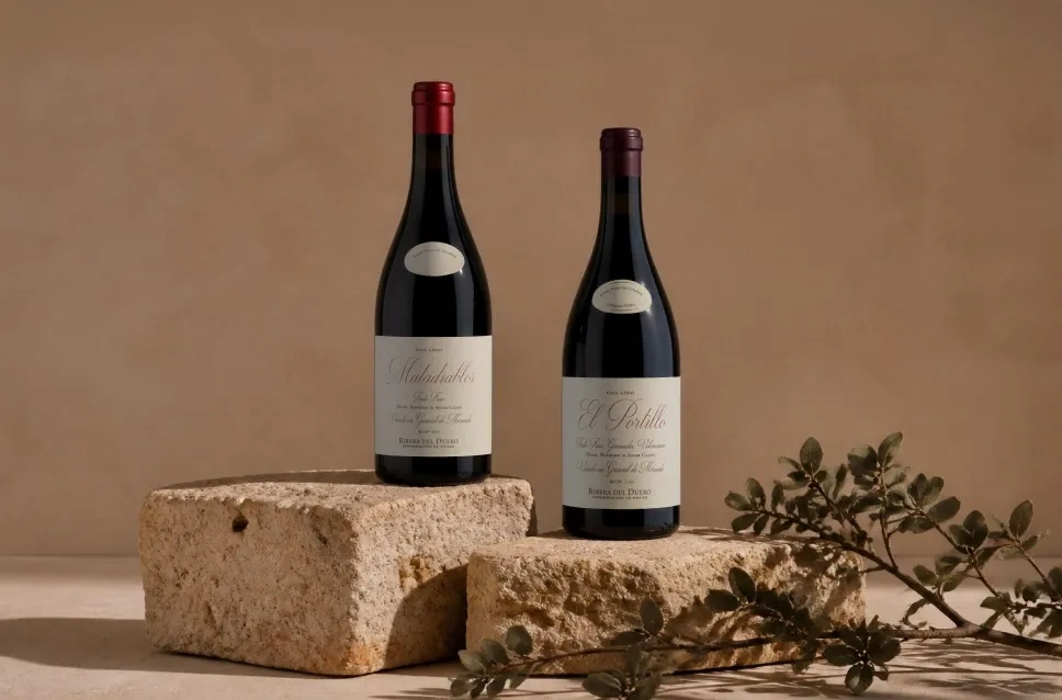 Botellas de vino de la bodega Casa Lebai