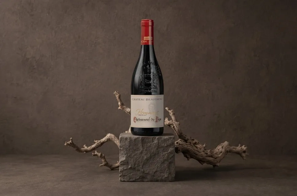 Botella de vino Hommage à Odette Bernard Châteauneuf du Pape 2020