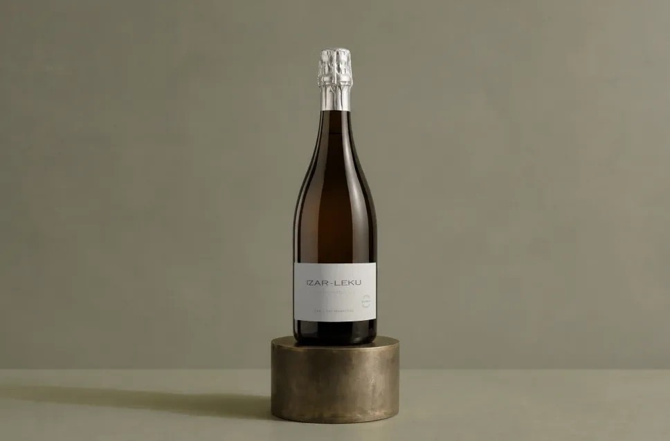 Botella de vino Izar-Leku 2021