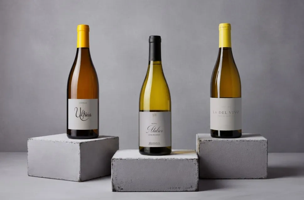 Botellas de vino de la bodega Raúl Pérez