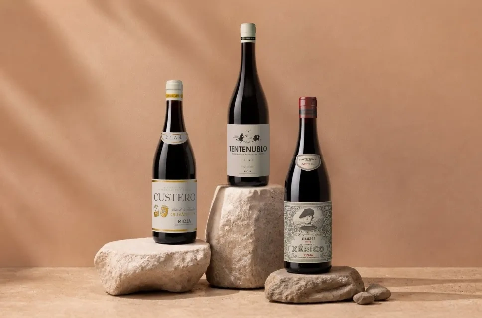 Botellas de vino de la bodega Tentenublo Wines