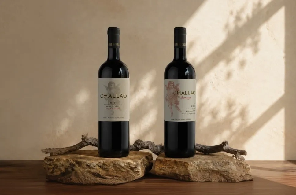 Botellas de vino de la bodega Dominio del Challao