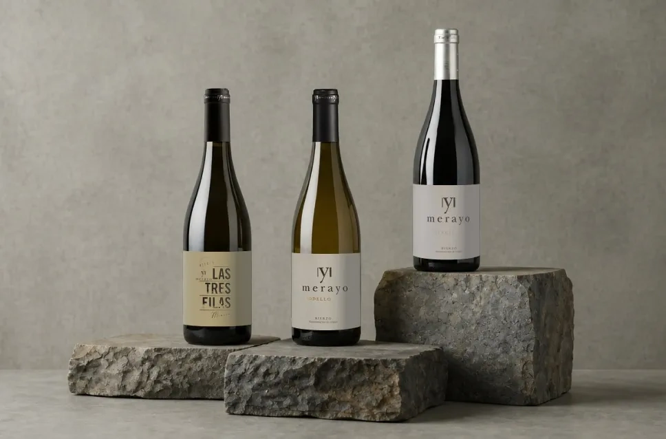 Botellas de vino de Bodegas y Viñedos Merayo