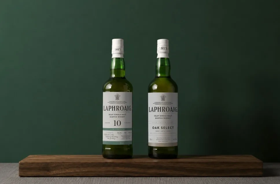 Botellas de whisky Laphroaig