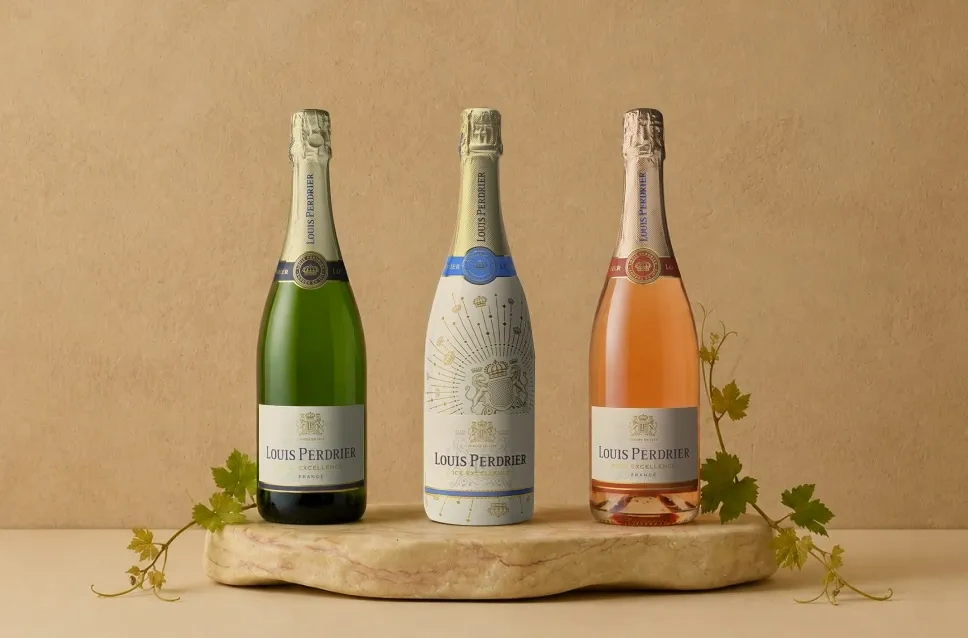 Botellas de champagne Louis Perdrier