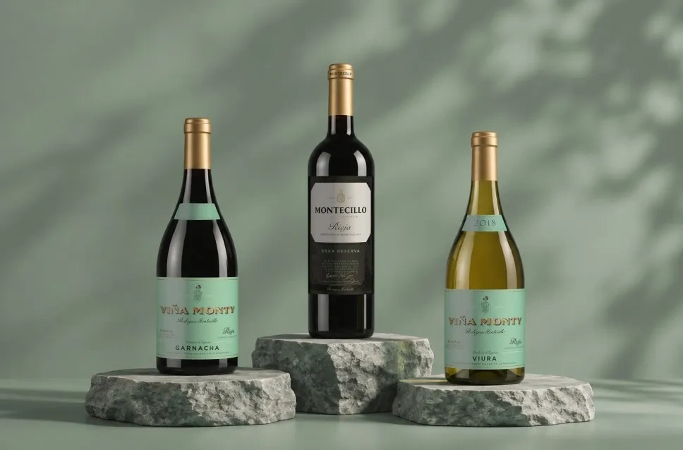 Botellas de vino de bodegas Montecillo