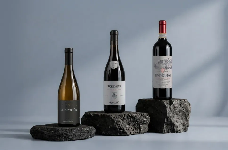 Botellas de vino seleccionadas por Alberto Ruffoni