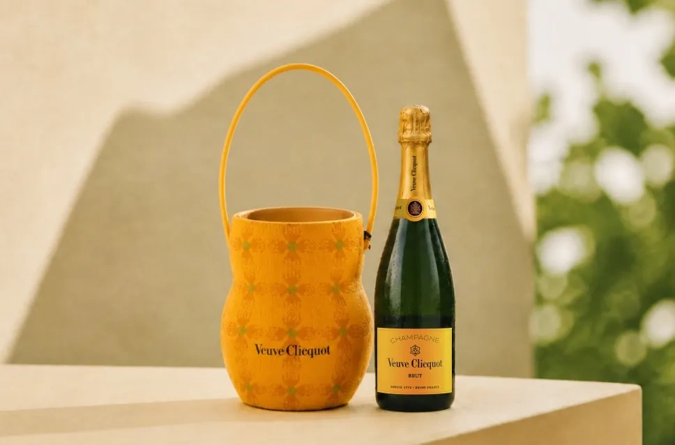 Estuche y Botella Veuve Clicquot Brut Sun Holder