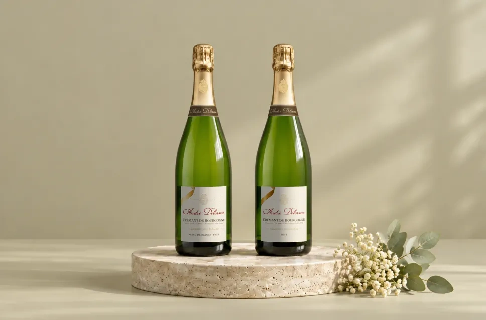 Botellas de champagne André Delorme