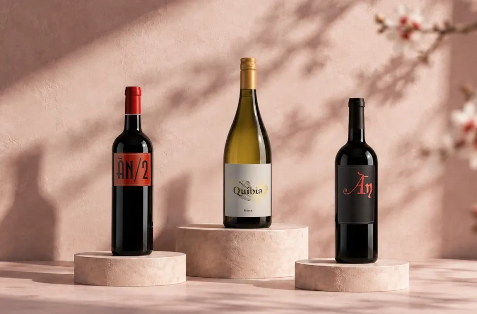Botellas de vino de la bodega Ànima Negra
