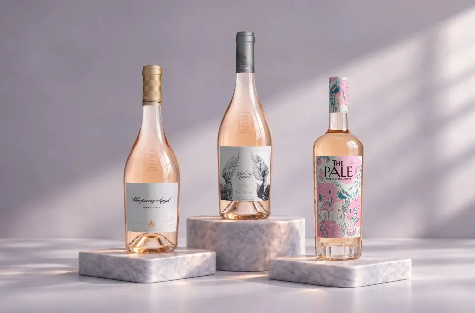 Botellas de vino de la bodega Château d'Esclans