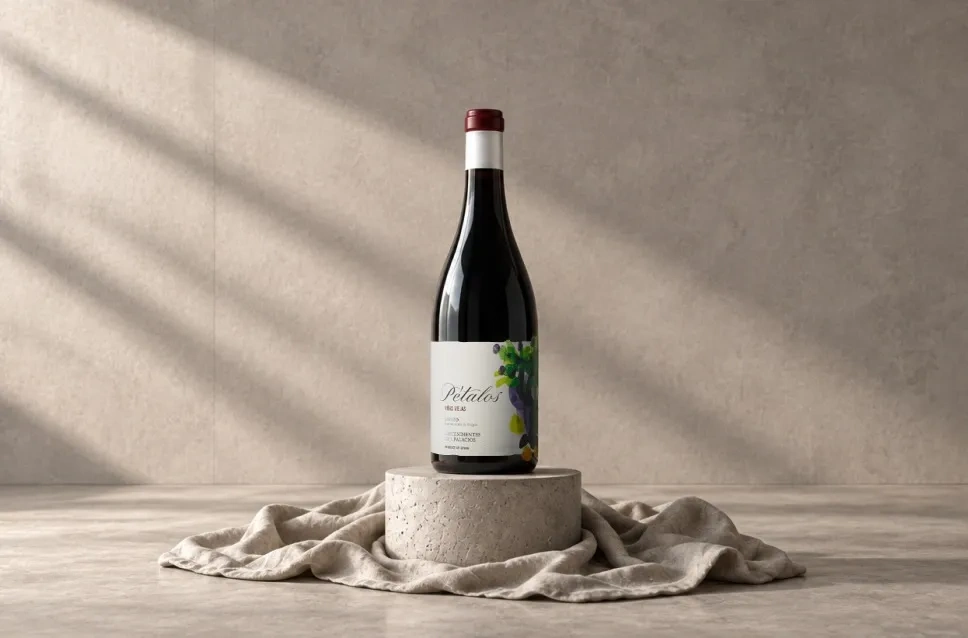 Botella de vino Pétalos 2023