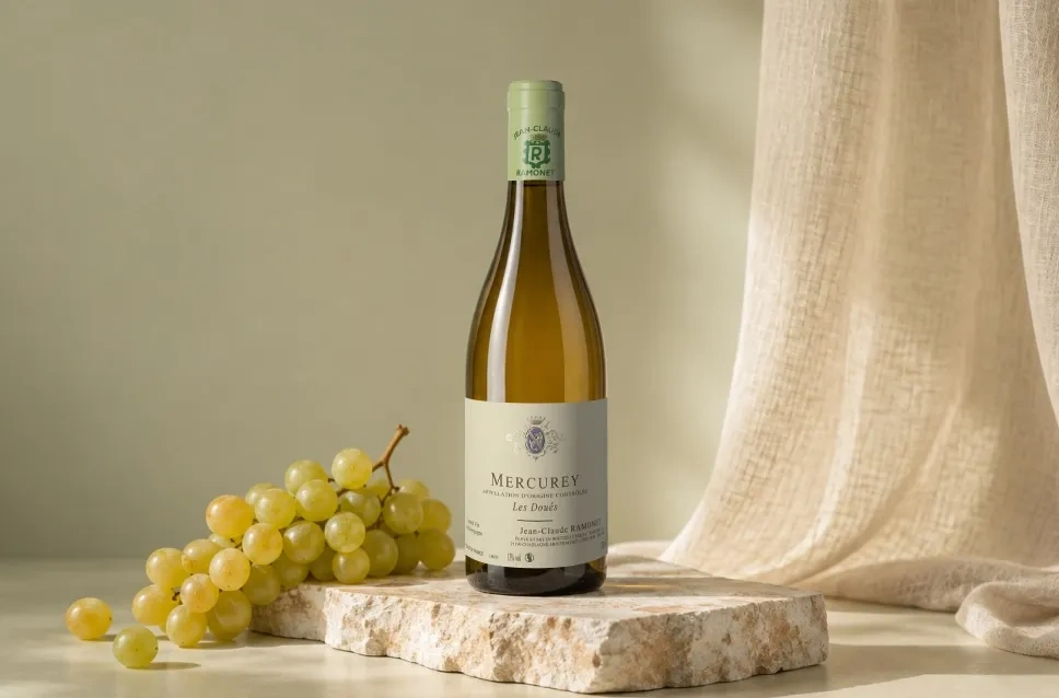 Botella de JC Ramonet Les Doués Mercurey 2022