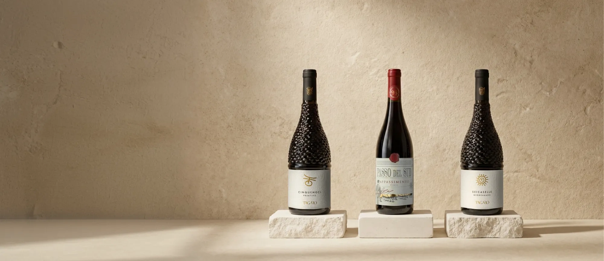 Vinos de la bodega Masseria Tagaro