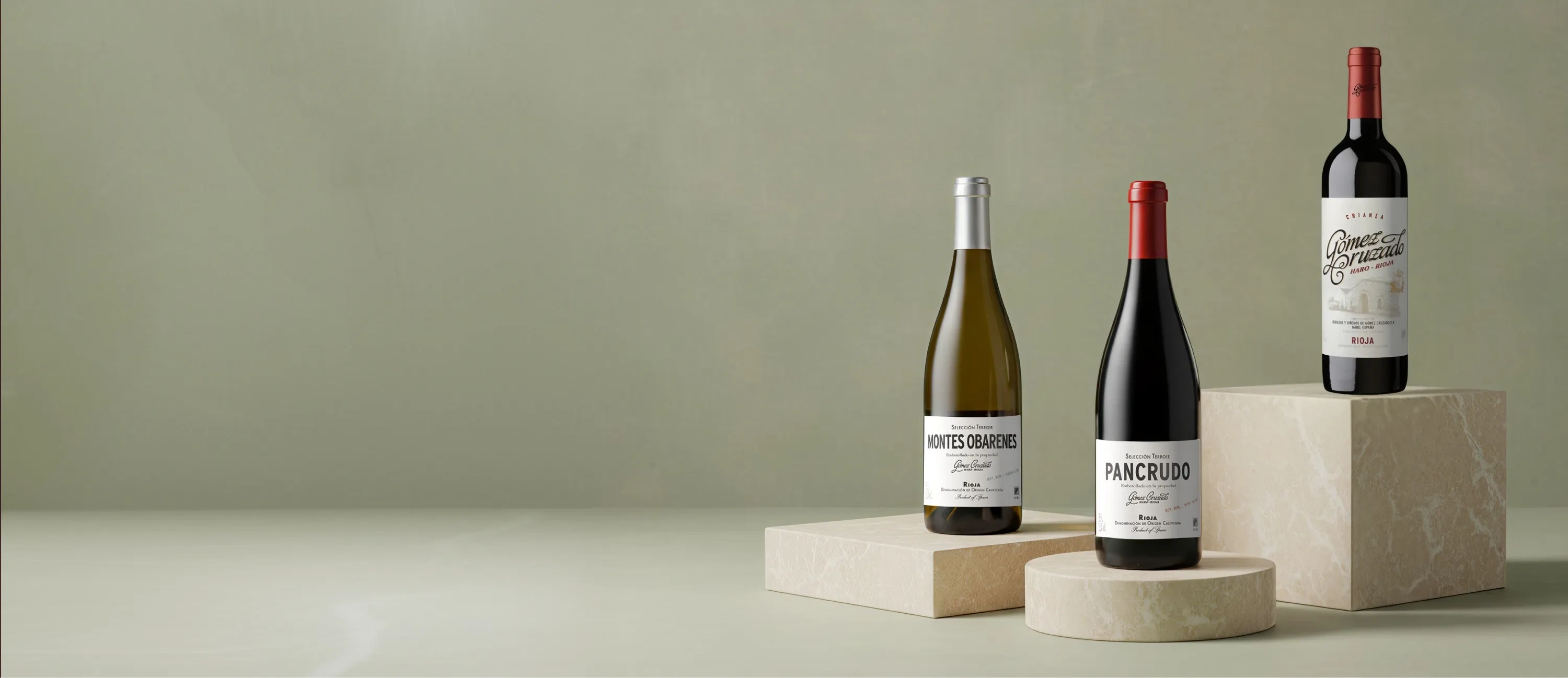 Botellas de la bodega Gómez Cruzado