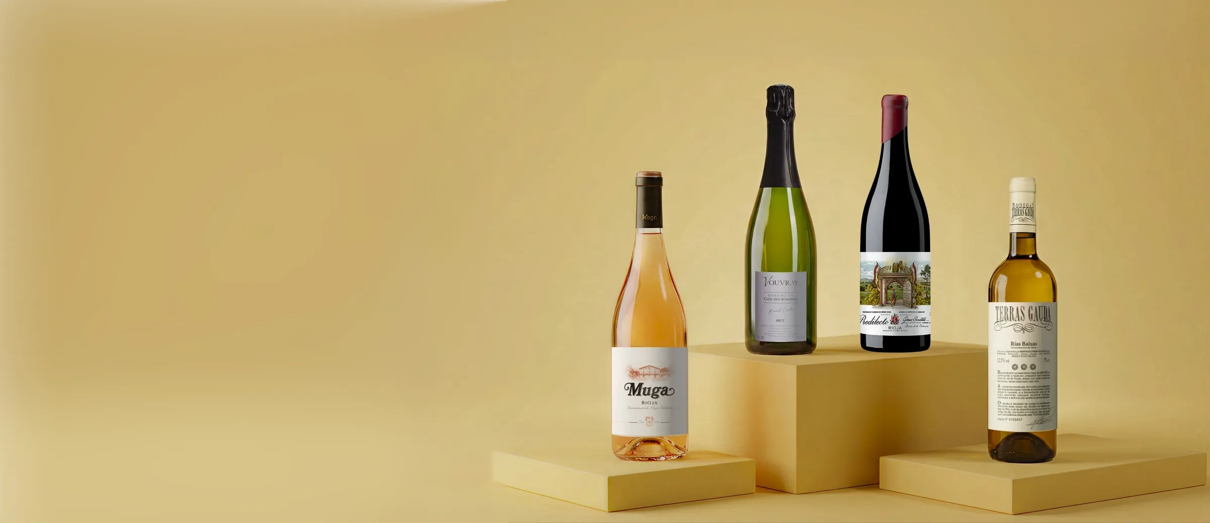 Botellas de vino para primavera