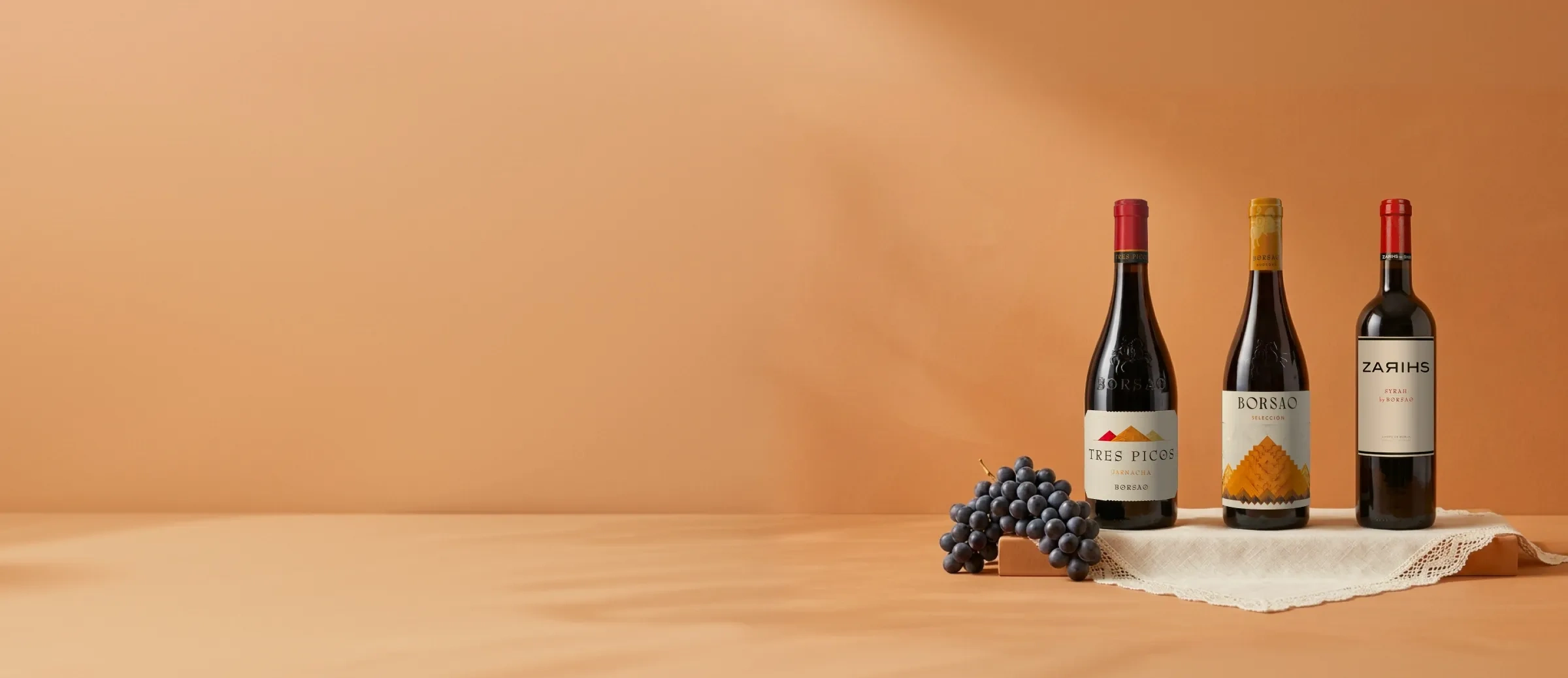 Botellas de vino de la bodega Borsao