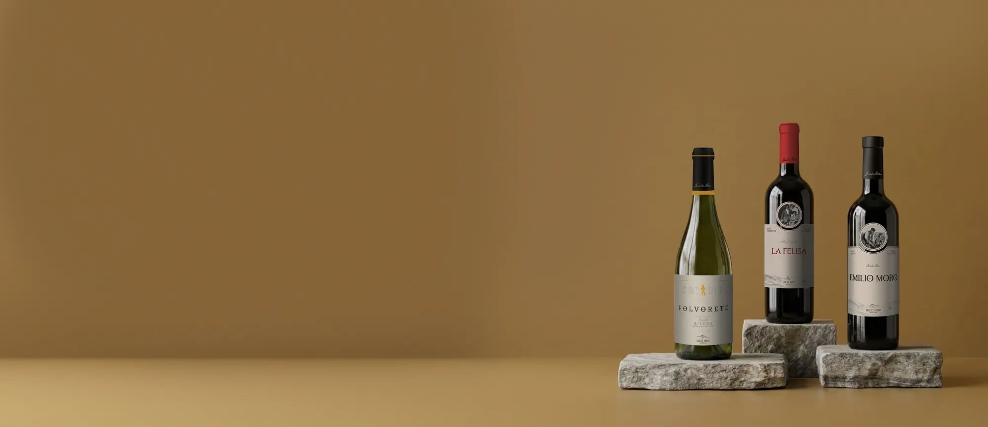 Botellas de vino de la bodega Emilio Moro